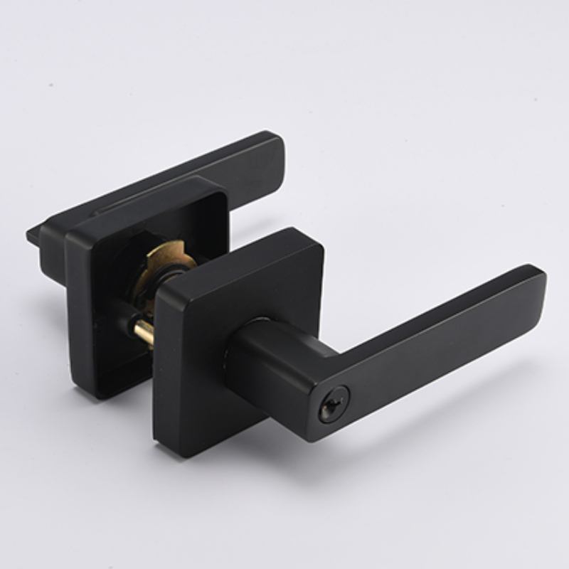 S7801 Cóimhiotal Sinc Doras Trom Glas Loc Lever Tubular, Láimhseáil Iontrála Black Black Keyed